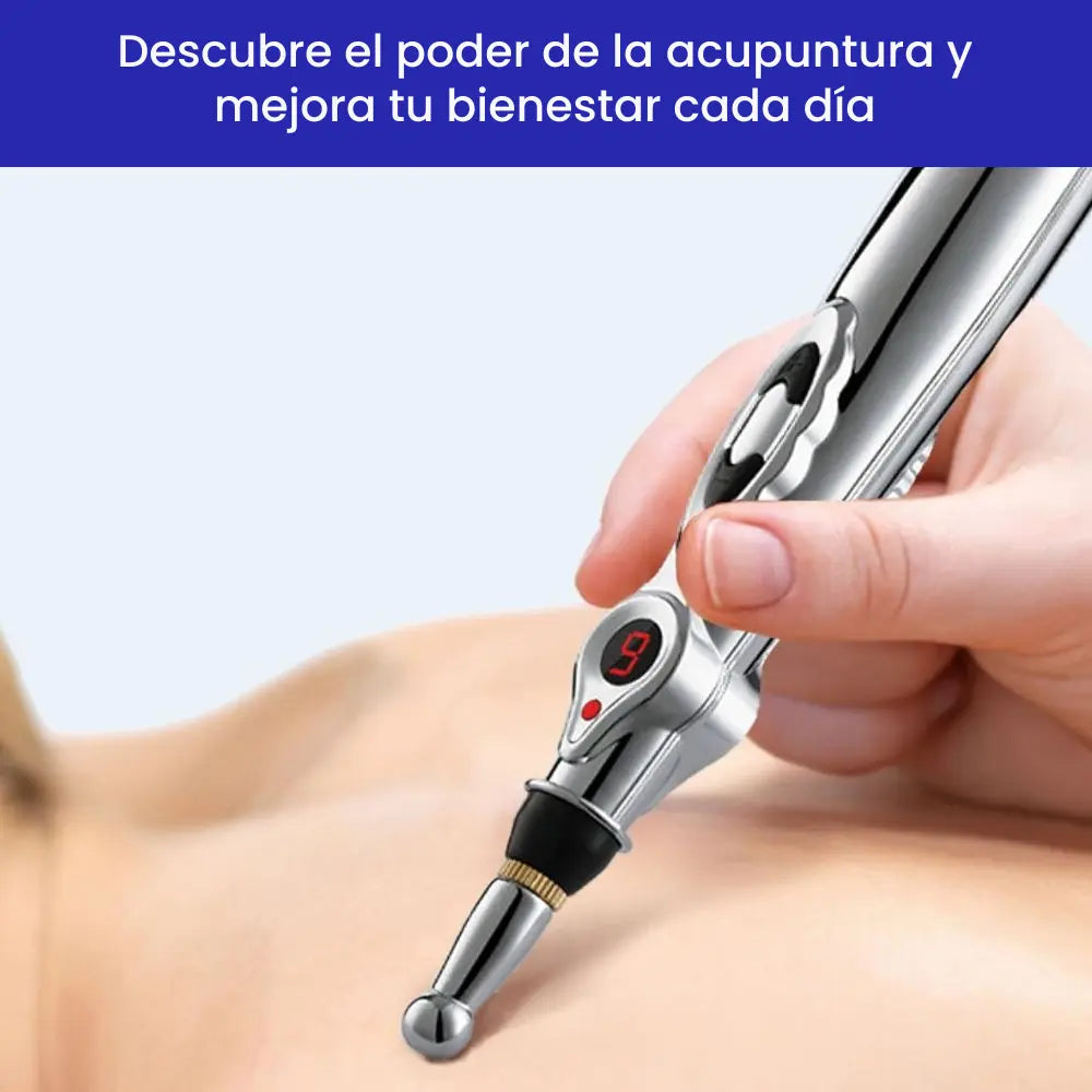 Bolígrafo de Acupuntura PainFree™ + eBook + 2x Cabezales extras + 2x Gel Masajeador