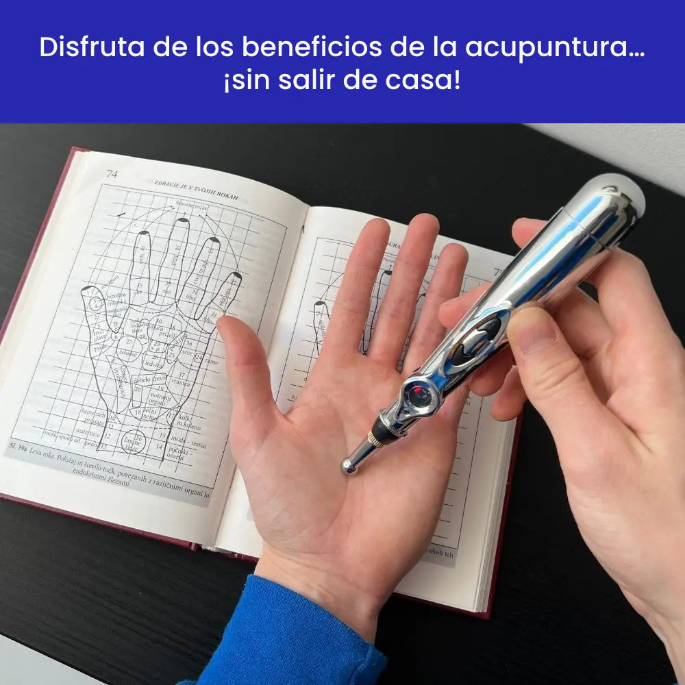 Bolígrafo de Acupuntura PainFree™ + eBook + 2x Cabezales extras + 2x Gel Masajeador